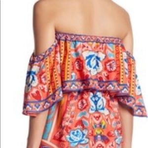 Flying Tomato
Off-The-Shoulder Printed Mini Dress